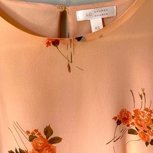 Rose Gold Floral Blouse - XS